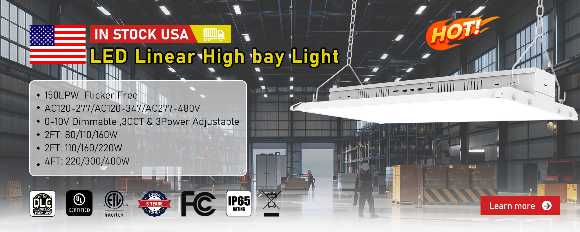 کیفیت چراغ LED UFO Highbay کارخانه