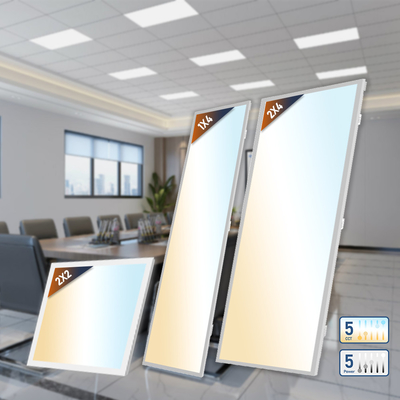 30W 40W 50W 60W 72W نور صفحه LED بدون فلکر SMD2835 تراشه ETL DLC 5.1 2x2' 2x4' 3000K 4000K 5000K